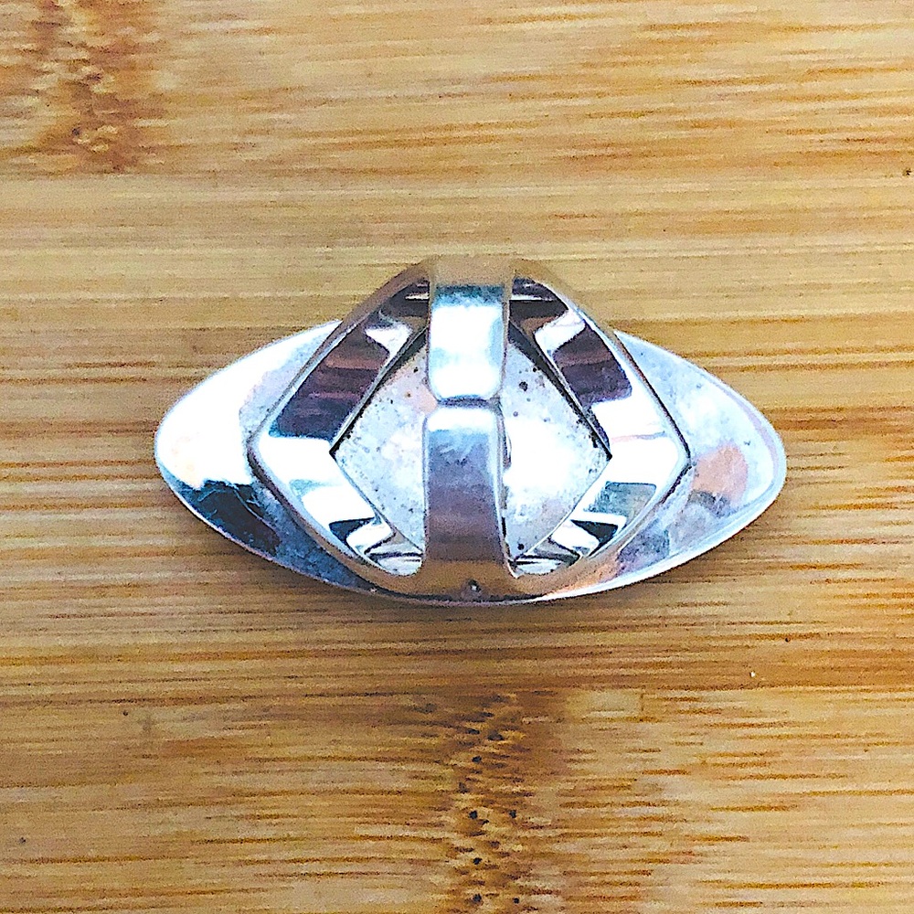$67 Sajen Designer Estate Ring Sterling Silver Open Shank Marked SAJEN 925 ID - Picture 11 of 12